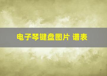 电子琴键盘图片 谱表